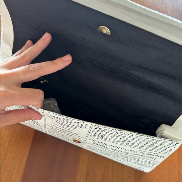 NWT & Sealed Glitzy Ritzy Newspaper Clutch Kate Spade - Picture 10 of 11